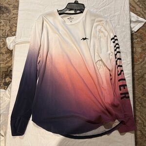 Gradient Long Sleeve Shirt with Bird Logo